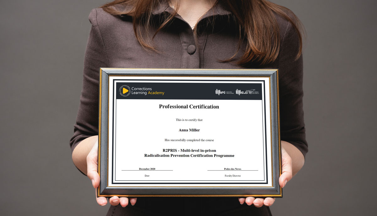 professional certificate - R2PRIS course